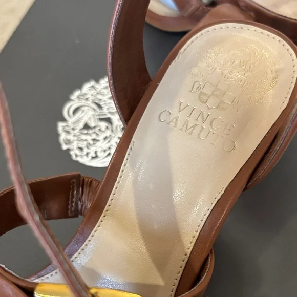 Vince Camuto Women's Caramel Brown Sandals - Picture 8 of 12